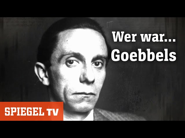 Wer war Joseph Goebbels? - Der Lautsprecher des Dritten Reichs | SPIEGEL TV