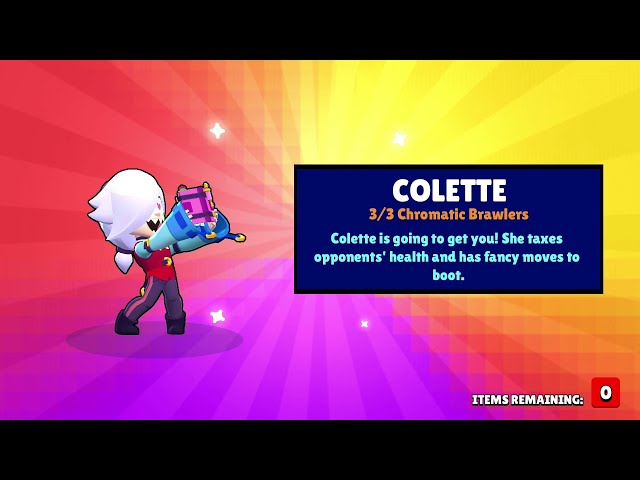 Brawl Stars COLETTE Unlocked Maxing out Welcome to Starr Park!
