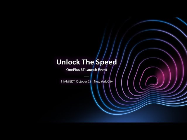 OnePlus 6T Launch Live Event