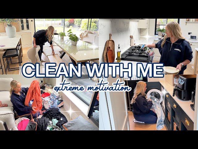 CLEAN WITH ME Before Guests! Extreme Cleaning Motivation + Speed Cleaning 2024
