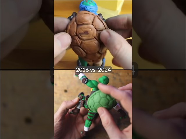 How My Turtle Sculpture Evolved: 2016 vs. 2024! #tmnt #polymerclay #fortnite