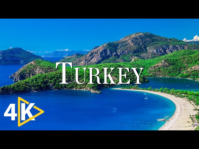 FLYING OVER TURKEY (4K UHD) - Calming Music Along With Beautiful Nature Video - 4K Video Ultra HD