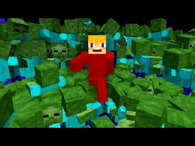 Minecraft, But Mobs Multiply Every Time You Take Damage