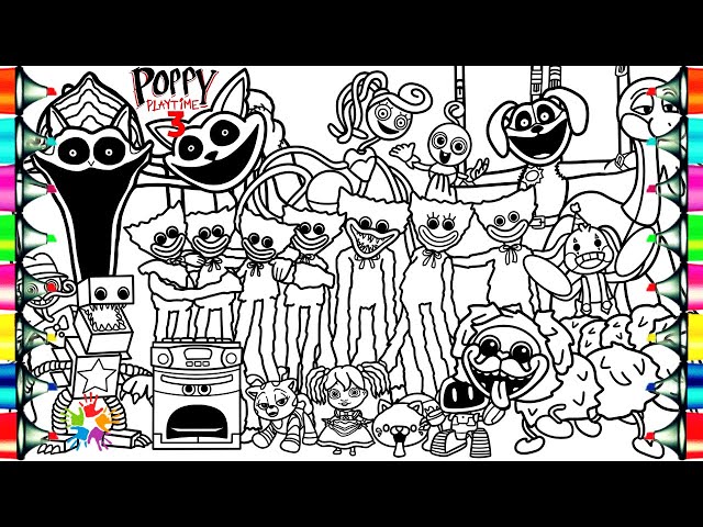 Poppy Playtime Chapter 3 Coloring Pages / How To Color Poppy Playtime 3 Characters  / NCS Music