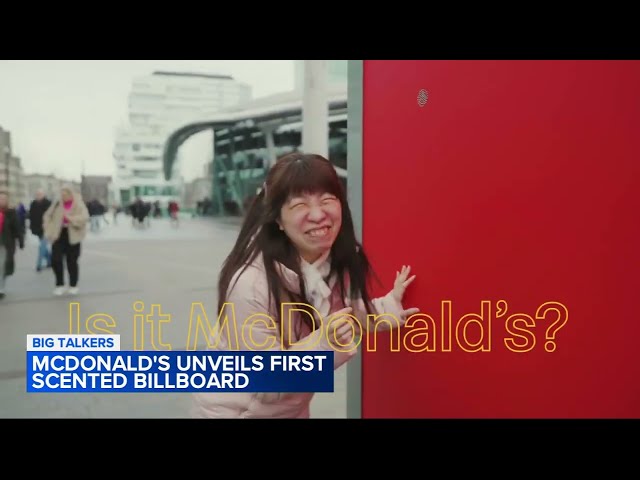 McDonald's unveils 1st scented billboards in Netherlands