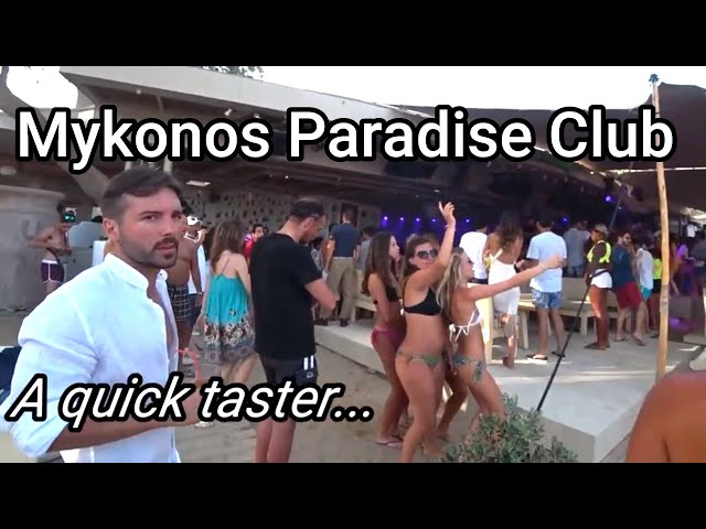 MYKONOS SUPER PARADISE BEACH CLUB/ Night Club, Greece. Rated 14 IN THE WORLD! Walk Around Part 1😍