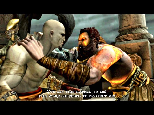Kratos Vs His Brother Deimos Final Boss Fight Scene - God of War (4K 60FPS)