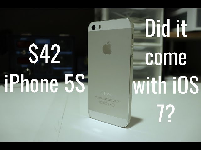 $42 iPhone 5S -- Did it come with iOS 7???