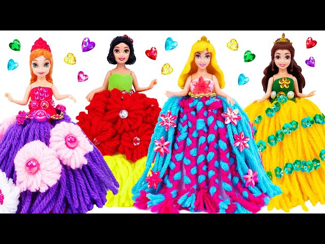 Disney Princesses Dress Up - Creating Stunning Outfits for Miniature Dolls