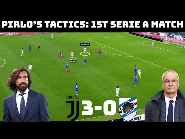 Tactical Analysis: Pirlo’s First Game | Juventus 3-0 Sampdoria | Goals: Ronaldo, Kulusevski, Bonucci