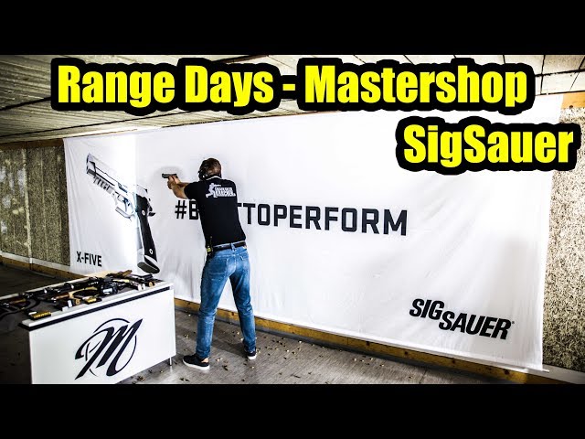 😎 Schießstand mit SigSauer Pistolen - Range Days - Mastershop - IWA 2019