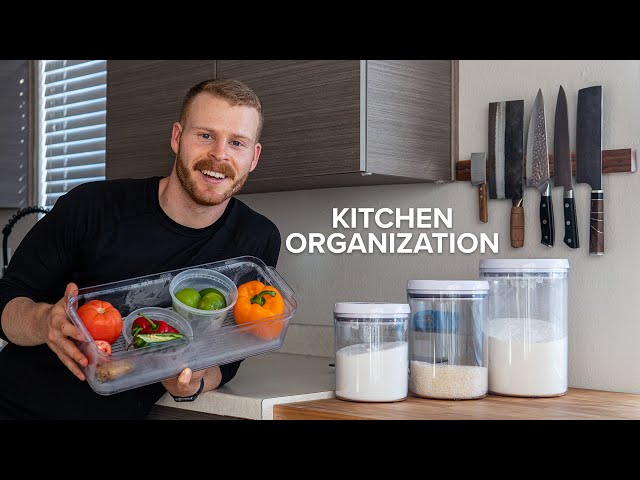 Beginner's guide to Kitchen Organization (Fridge, Pantry, Knives, Pots + more)