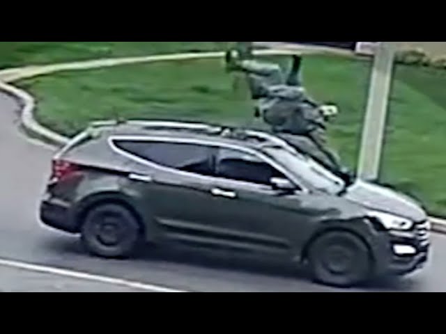 Cop sent flying by stolen car in Toronto