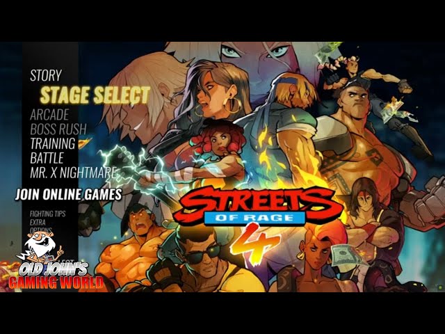 Streets of Rage 4 Stages 1 and 2