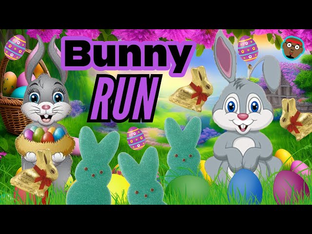 Bunny Run- An Easter PE Experience | Brain Break | Bunny Hop | Easter Workout | PhonicsMan Fitness