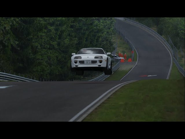 [Assetto Corsa] Flying and Crashing in Nürburgring Nordschleife