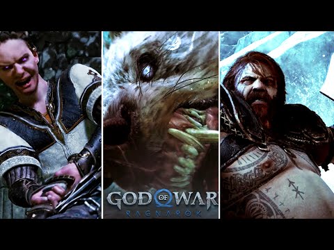 GOD OF WAR RAGNAROK - All Boss Fights + Ending 4K UHD
