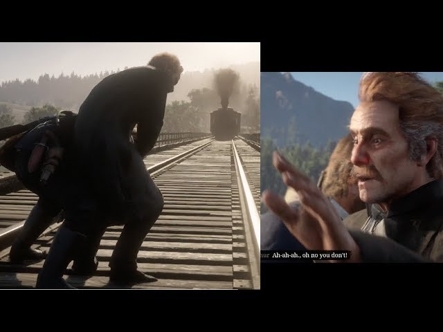 Save VS Don’t Save Reverend Swanson from the Train (Who Is Not Without Sin) Red Dead Redemption 2