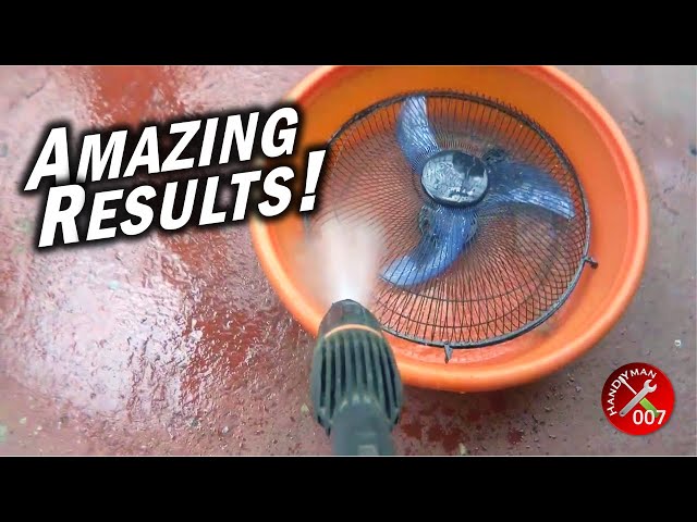 Clean Your Dirty Fans with Ease | The Art of Cleaning w/ an Electric Pressure Washer