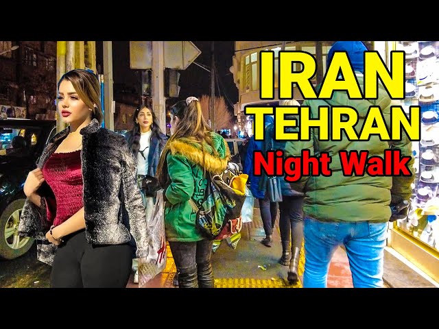 IRAN 2023 - Night Walk In Center of Tehran Vlog ایران