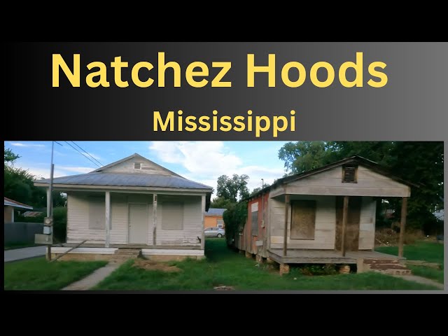 Hoods in Natchez, Mississippi | Dash Cam Driving Tour Mississippi 4k