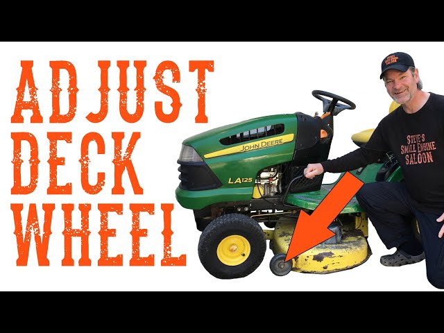 How To Correctly Set the Deck Wheels on a Riding Lawn Mower Tractor