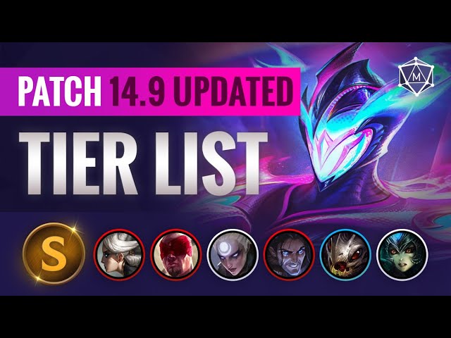 UPDATED Patch 14.9 Tier List for Season 2024 (League of Legends)