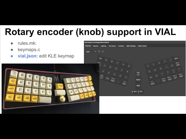 How to support rotary encoder (knob) in VIAL keyboard firmware