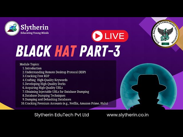 black Hat PART-3 || cracking || Slytherin