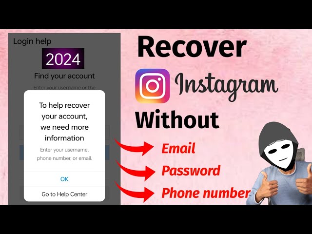 How to Recover Instagram account without Email and Phone number 2024 | instagram hack recover 2024