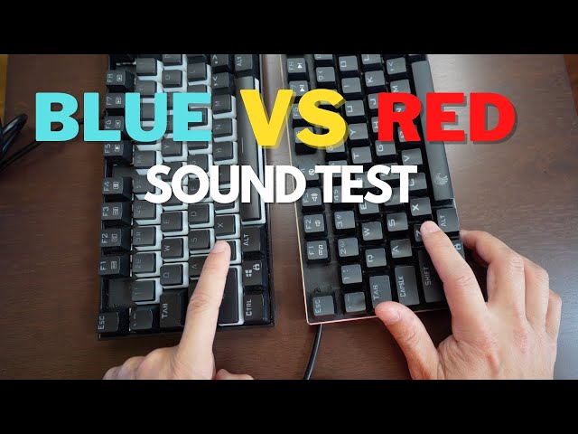 Blue Switch VS Red Switch on Mechanical Keyboard - Sound Test on Redragon K552 VS HUO JI - Review
