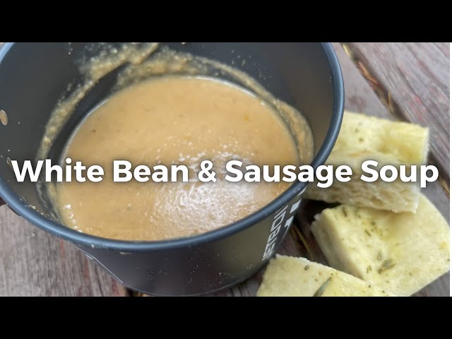 White Bean & Sausage Soup | DEHYDRATED BACKPACKING FOOD Recipe