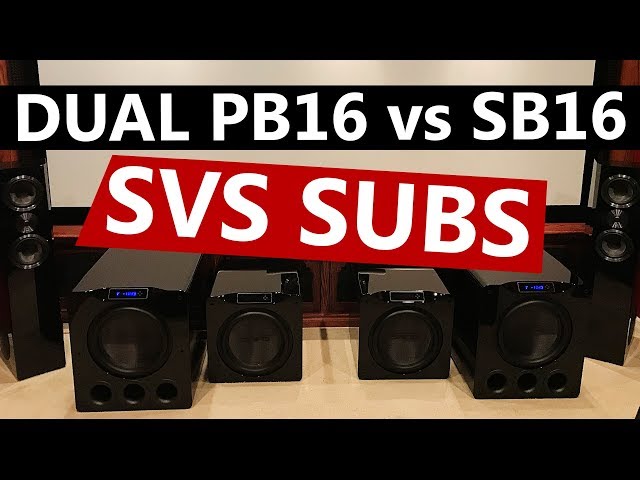 Home Theater Dual SVS SB16 vs PB16 Ultra Subs - Unboxing and Review