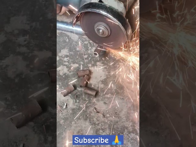 tube cutting with a grinder machine #shorts #viral #work #cutting #machine