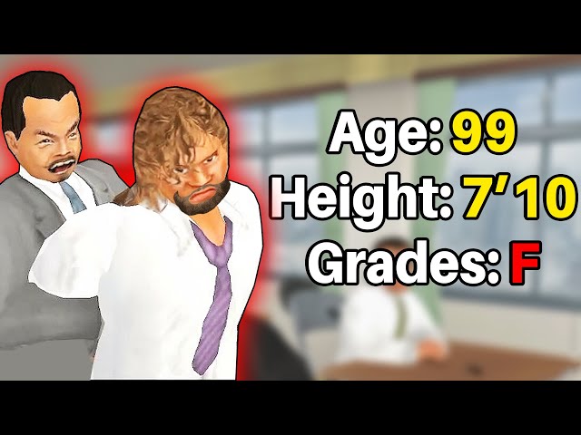 The weird school simulator that is based on a wrestling game