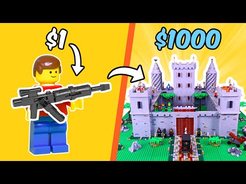 $1 vs $1000 LEGO creation...