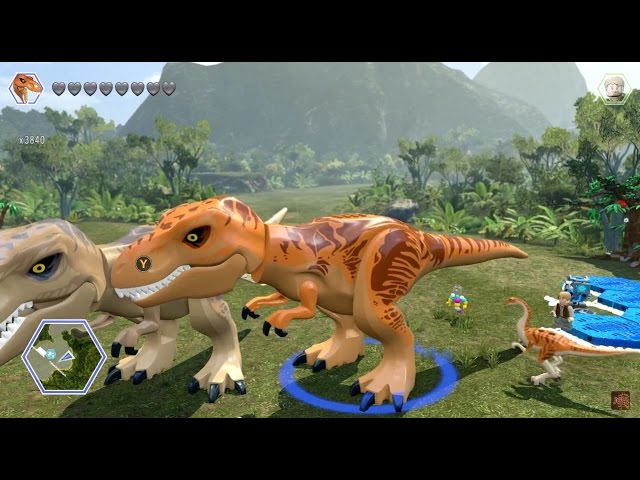 LEGO Jurassic World - Tyranosaurus Rex Free Roam Gameplay