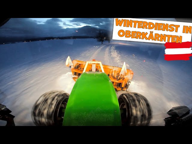 Winterdienst in Oberkärnten | Schneeräumung mit John Deere Dez. 2022 | snow ploughing