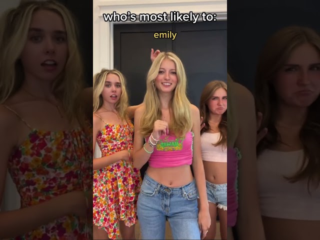 WHO'S MOST LIKELY TO!🤣 | Emily Dobson #shorts