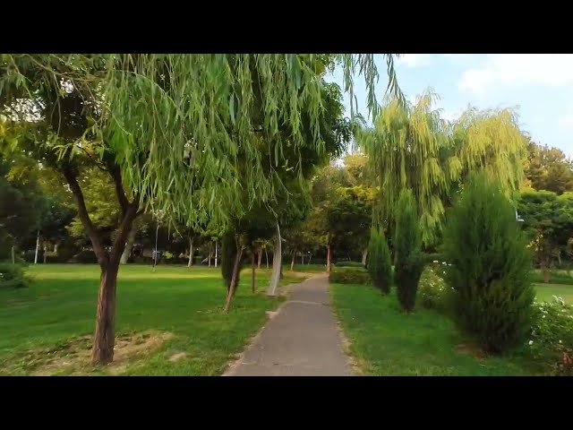 IRAN - Walking In Beautiful Park In Tehran 2022 Laleh Park Tehran Vlog