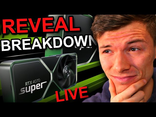 Nvidia and AMD at CES 2024 Reaction and Breakdown LIVE! | (RTX 40-Series Super, RX 7600 XT?)