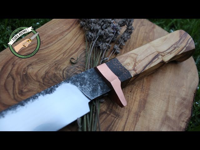 Knifemaking ~ Sheepsfoot knife from an old bearing