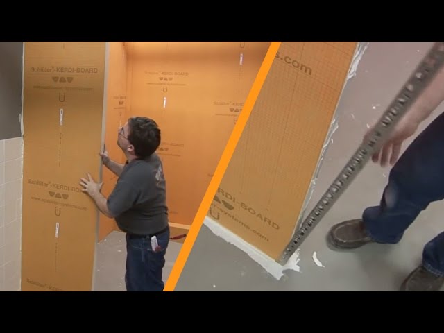 Fixer Tips: Creating a partition wall with Schluter-KERDI-BOARD