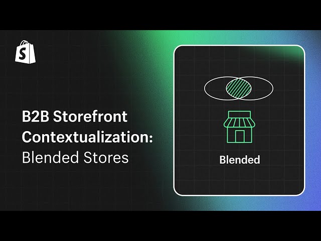 B2B Storefront Contextualization for Blended Stores