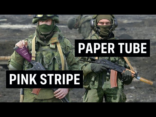 Why did Russian Soldiers Install Paper Tubes and Pink Stripes on AK