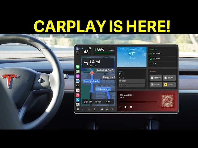 HUGE ANNOUNCEMENT - CarPlay is HERE! | Tesla Model 3 + Model Y