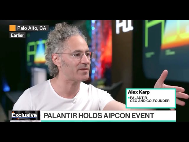 Palantir CEO Alex Karp Discusses TITAN, AIPCon on Bloomberg TV
