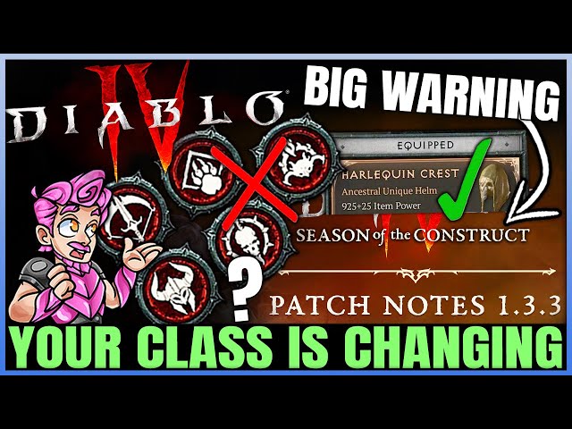 Diablo 4 - New Patch is MASSIVE - All Class Changes, Nerfs, Buffs, Uber Unique Changes & More!