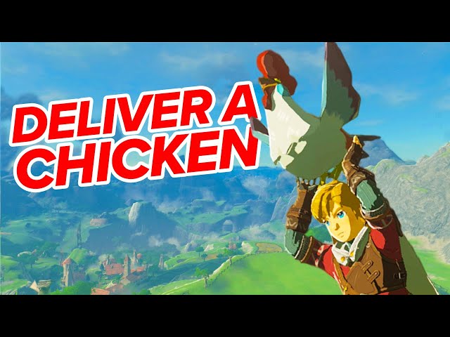 Deliver a Cucco BUT THE FLOOR IS LAVA in Tears of the Kingdom | ZELDA TOTK CHALLENGE