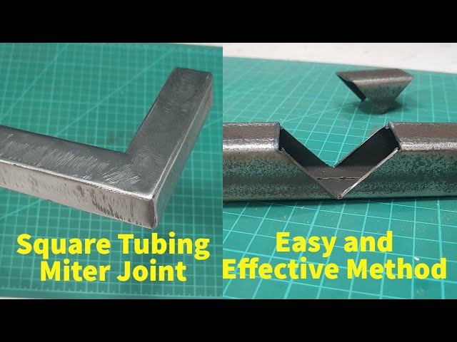 How to make square tubing miter joint - Welding Steel tube corner joint
